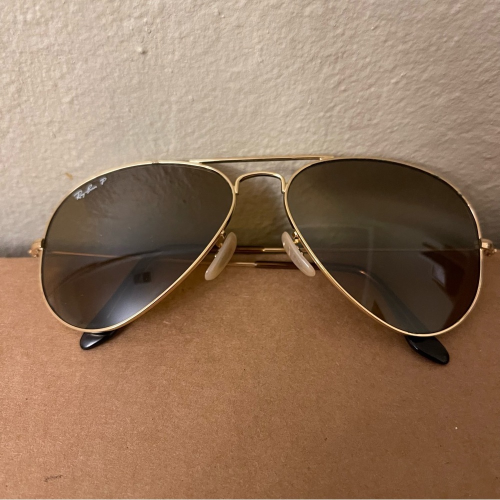 Rayban aviator polarized size L